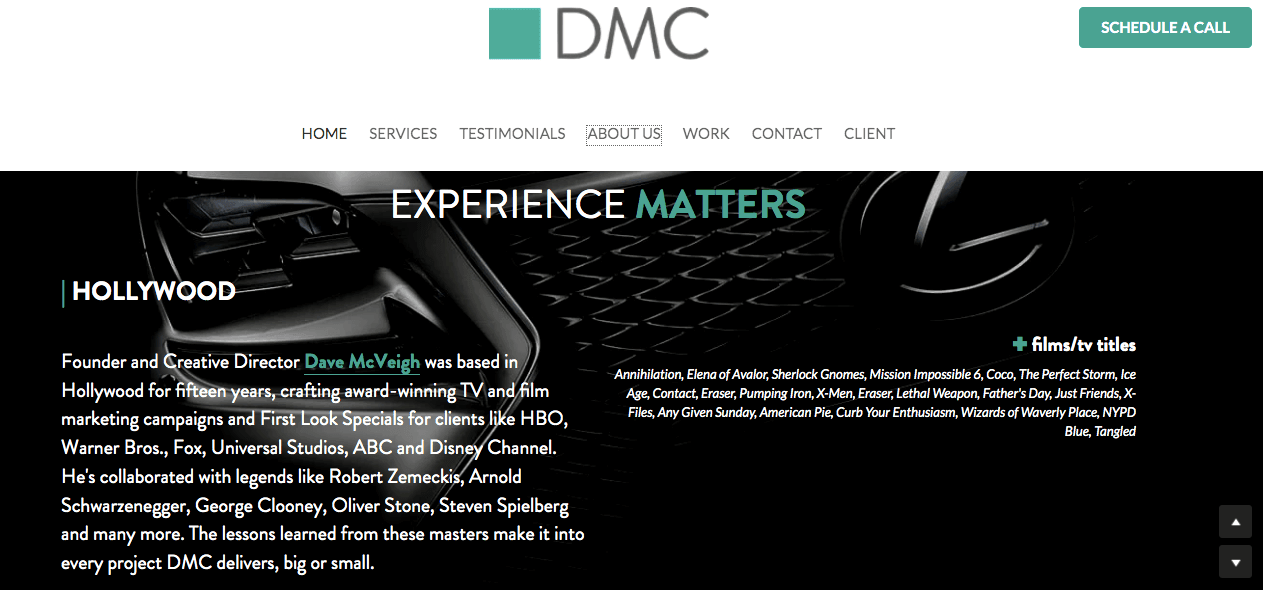 company or services profile of a Strikingly user's website company or services profile of a Strikingly user's website